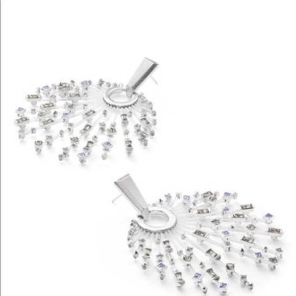 Kendra Scott lilac mist Illusion scattered earring - Picture 3 of 8